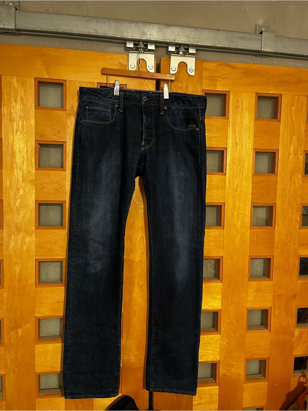 G-Star Atacc Men's Deep Indigo Straight Jeans, 34x33